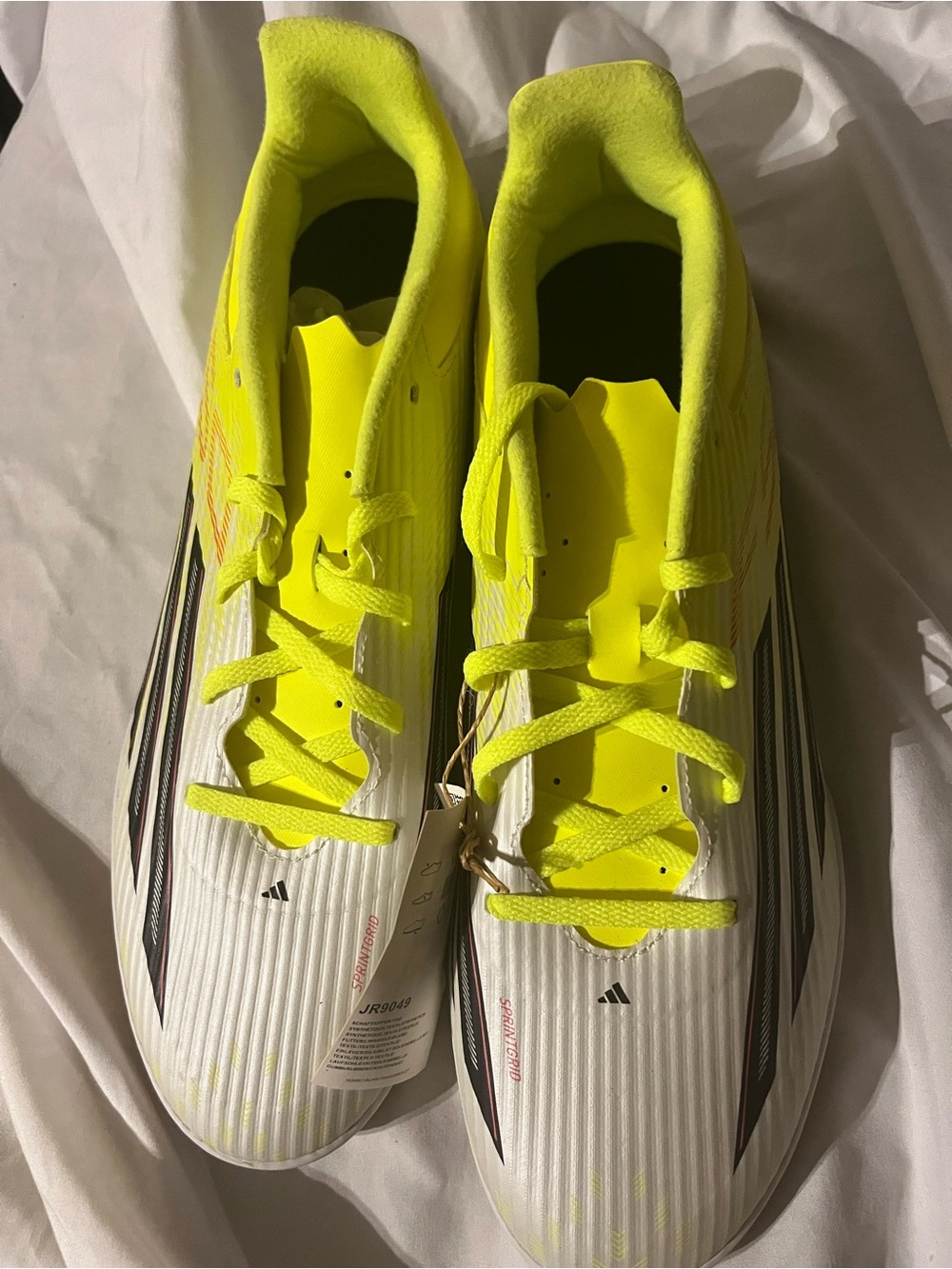 Adidas F50 Club Indoor Soccer Shoes Men’s Size 12 White Neon New